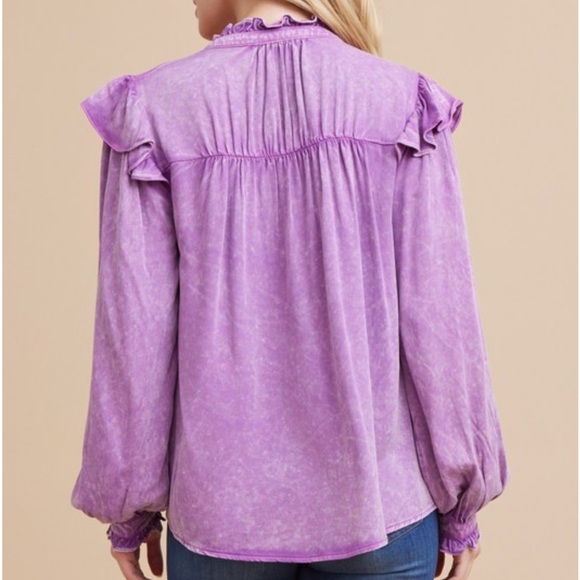 Washed Purple Top - Picture 2 of 3